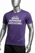 Driven Empowered Irreplaceable - Across Chest - Purple